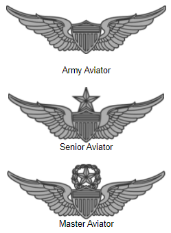 US Army Aircrew Basic Gold Wing Badge Pin 2-1-2 US Army Aircrew Basic Gold Wing Badge Pin 2-1-2